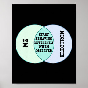 Lustige Geschenke für Wissenschaftslehrer und Kind Poster