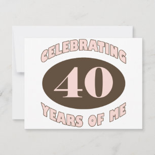 Lustige Geschenke zum 40. Geburtstag Karte