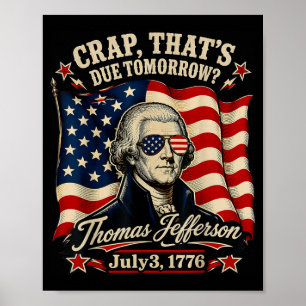 Lustige Geschichte Patriot 3. Juli 1776 Poster