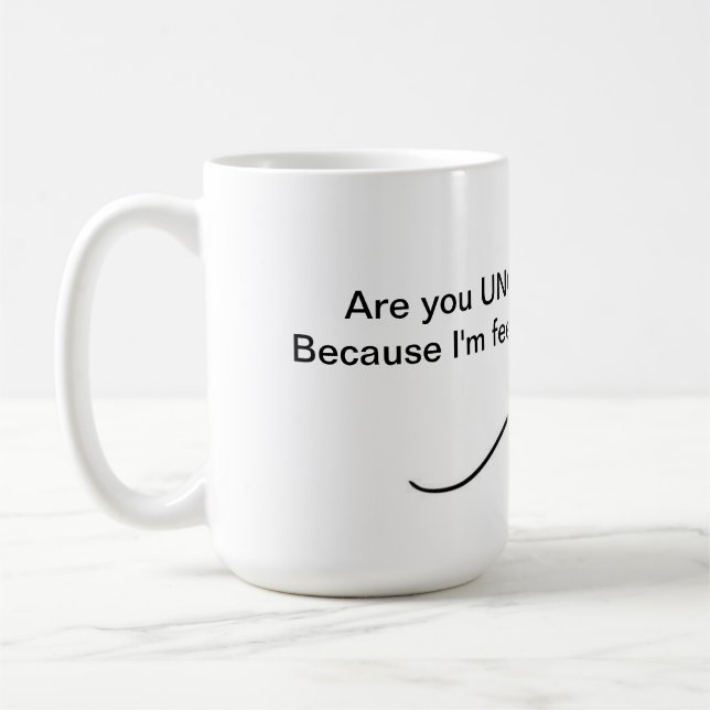 Lustige GesetzesTasse - Gesetzesaufnahmen-Linie Kaffeetasse (Links)