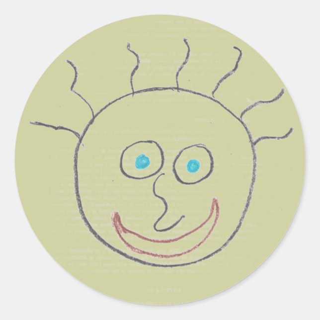 Lustige Gesichter Aufkleber (Vorderseite)