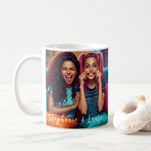 Lustige Gesichter und inspirierender Spruch der be Kaffeetasse