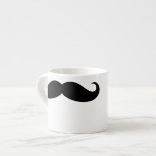 Lustige Gesichts-Schnurrbart-Tasse Espressotasse