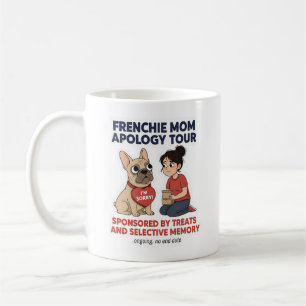 Lustige Gestaltung der französischen Mama-Entschul Kaffeetasse