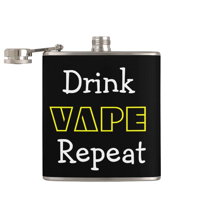 Lustige Getränk Vape Wiederholung Flachmann (Geöffnet)