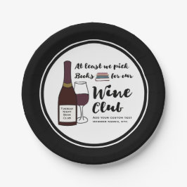 Lustige Getränk-Wein-Verein-Mädchen-Nacht der Pappteller