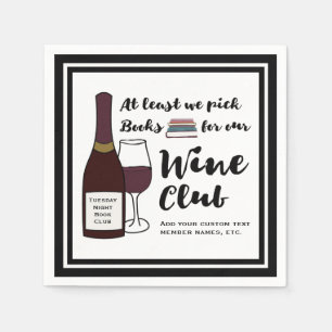 Lustige Getränk-Wein-Verein-Mädchen-Nacht der Serviette