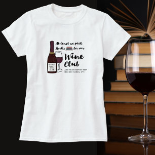 Lustige Getränk-Wein-Verein-Mädchen-Nacht der T-Shirt