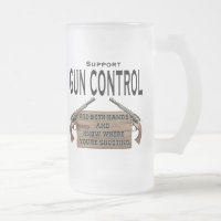 Lustige Gewehr Contol Bier-Tasse
