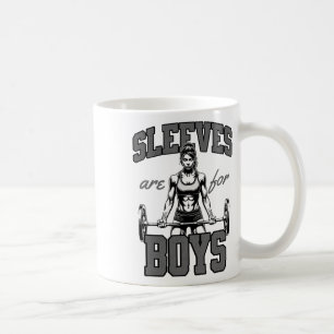 Lustige Gewichtheberin Bodybuilding Frau Ärmel Sch Kaffeetasse