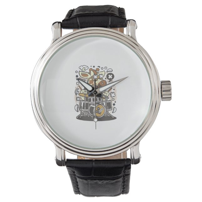 lustige Giraffe Armbanduhr (Vorderseite)
