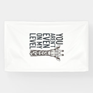 Lustige Giraffe Du Bist Nicht Einmal Auf Meinem Le Banner