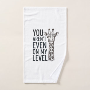 Lustige Giraffe Du Bist Nicht Einmal Auf Meinem Le Handtuch