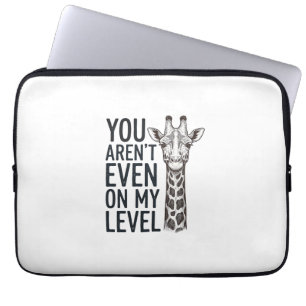 Lustige Giraffe Du Bist Nicht Einmal Auf Meinem Le Laptopschutzhülle