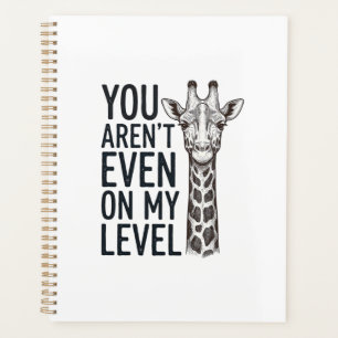 Lustige Giraffe Du Bist Nicht Einmal Auf Meinem Le Planer