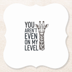 Lustige Giraffe Du Bist Nicht Einmal Auf Meinem Le Untersetzer