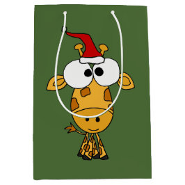 Lustige Giraffe in der Mittlere Geschenktüte