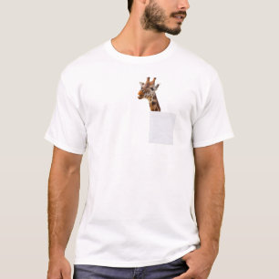 Lustige Giraffe in meinem Taschen-T - Shirt