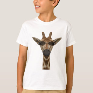 Lustige Giraffe inkognito mit trendigen Sonnenbril T-Shirt