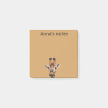 lustige Giraffe und brauner Hintergrund, maßgeschn