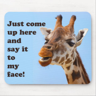 Lustige Giraffen-Mauspad Mousepad