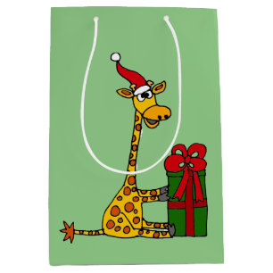 Lustige Giraffen-und Mittlere Geschenktüte