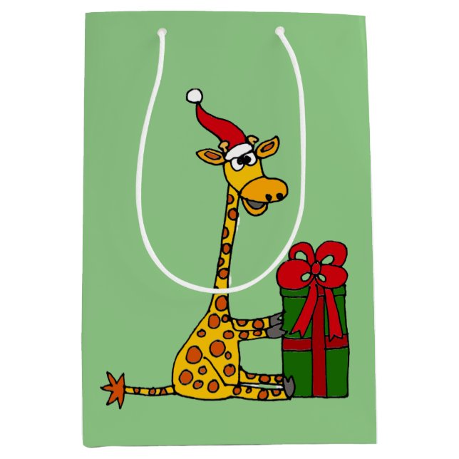 Lustige Giraffen-und Mittlere Geschenktüte (Vorderseite)
