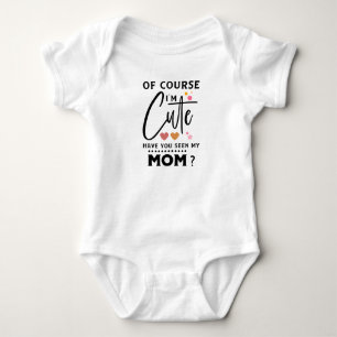 lustige Girls Mama niedlich Baby Strampler