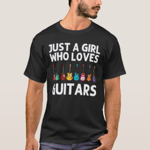 Lustige Gitarren Mädchen Kinder Gitarrenspieler Mu T-Shirt