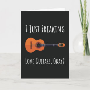 Lustige Gitarrenliebhaber Karten Gitarrist Musiksp