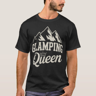 Lustige Glamping-Mädchen RV Camping T-Shirt