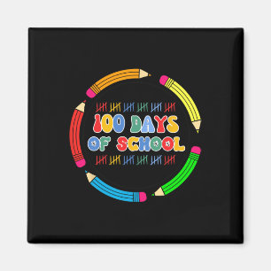 Lustige glückliche 100 Tage Schul Kunst für Männer Magnet