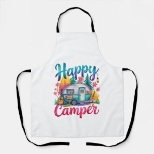 Lustige glückliche Camper Camping Bekleidung Anhän Schürze