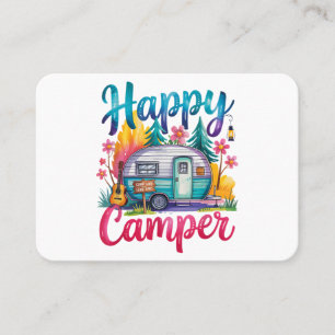 Lustige glückliche Camper Camping Bekleidung Anhän Visitenkarte