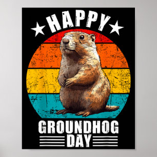Lustige glückliche Groundhog Day Dekorationen 2025