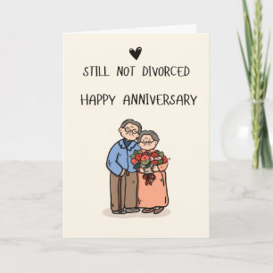 Lustige glückliche Hochzeitstag-Karten Karte