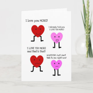 Lustige glückliche Jahrestagskarte "ich Liebe Sie Karte