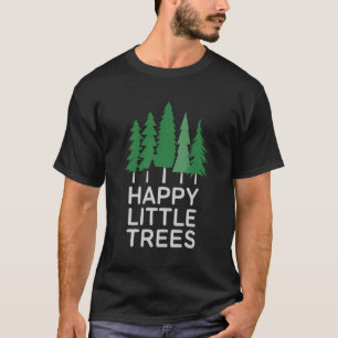 Lustige glückliche kleine Bäume Geschenke Camping  T-Shirt