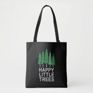 Lustige glückliche kleine Bäume Geschenke Camping  Tasche