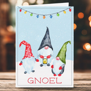 Lustige Gnoel Weihnachts Gnome Feiertagskarte