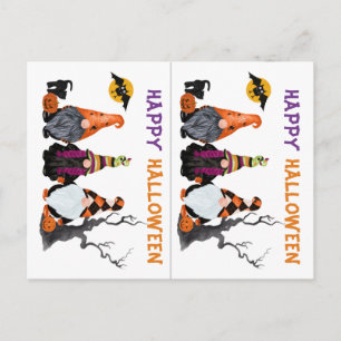 Lustige Gnome-Schulparty-Halloween-Karte Postkarte