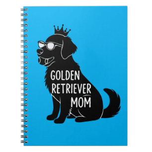 Lustige Golden Retriever Mama Süßer Hund mit Kro Notizblock