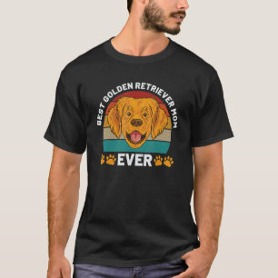 Lustige Golden Retriever Mutter Hund Welpen Hunde T-Shirt
