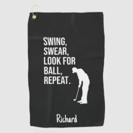 Lustige Golf-Geschenke für Männer Humorvoll Hilari Golfhandtuch