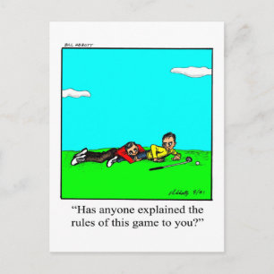 Lustige Golf-Humor-Postkarte Postkarte