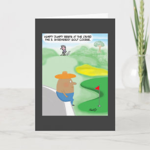 Lustige Golf-Karte Karte