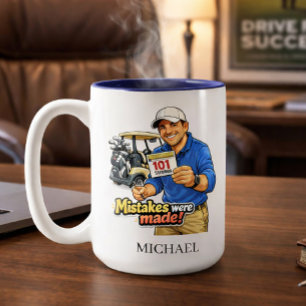 Lustige Golf-Panne Personalisierte Kaffeetasse