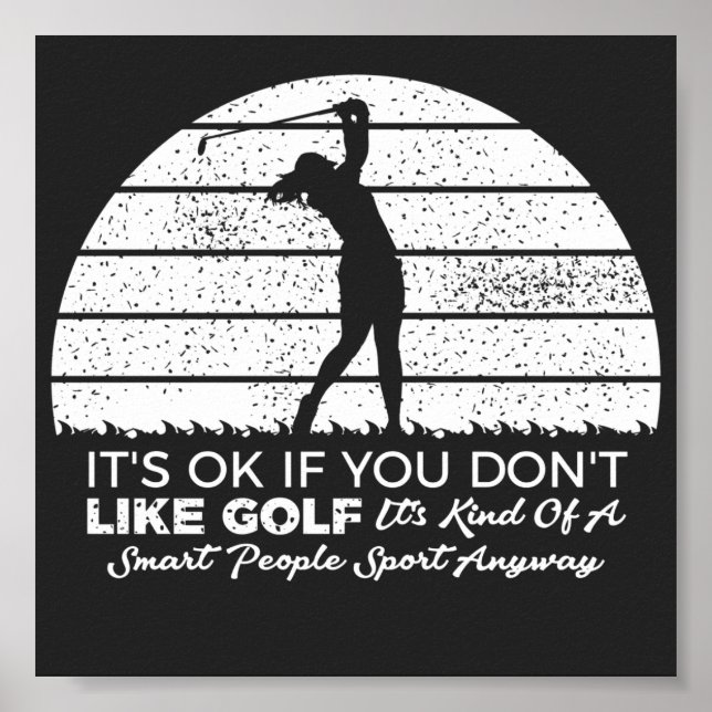 lustige Golf-Redewendungen Golfangebot Poster (Vorne)