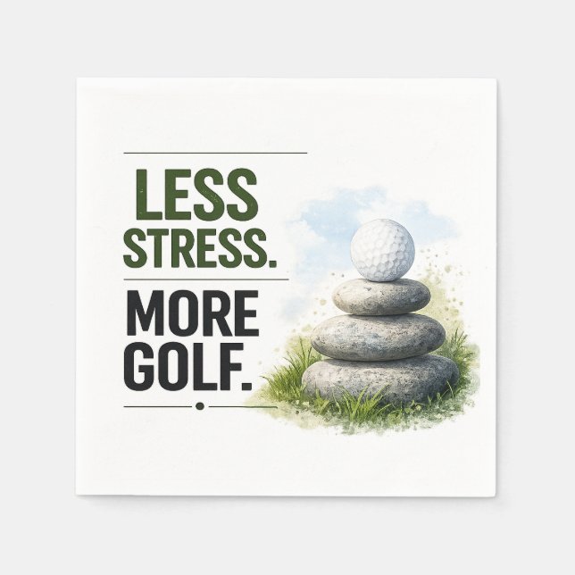 Lustige Golf-Sprüche für Golfer Serviette (Vorderseite)
