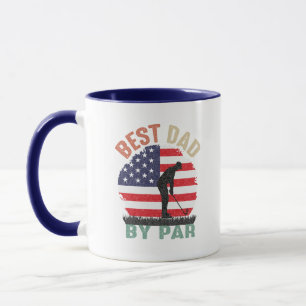 Lustige Golf-Vater-Wortkunst Tasse